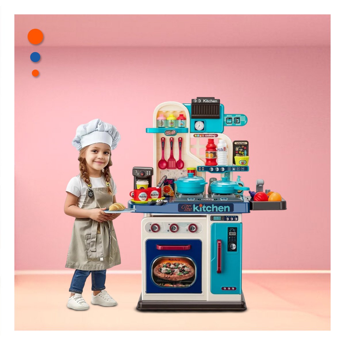 PACK4 ZONA RECREATIVA DE COCINA CON ACCESORIOS PARA JUEGO - 3