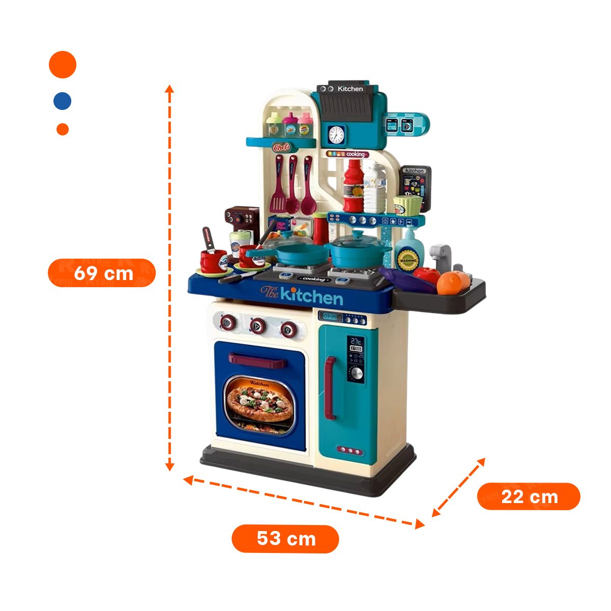 PACK4 ZONA RECREATIVA DE COCINA CON ACCESORIOS PARA JUEGO - 4