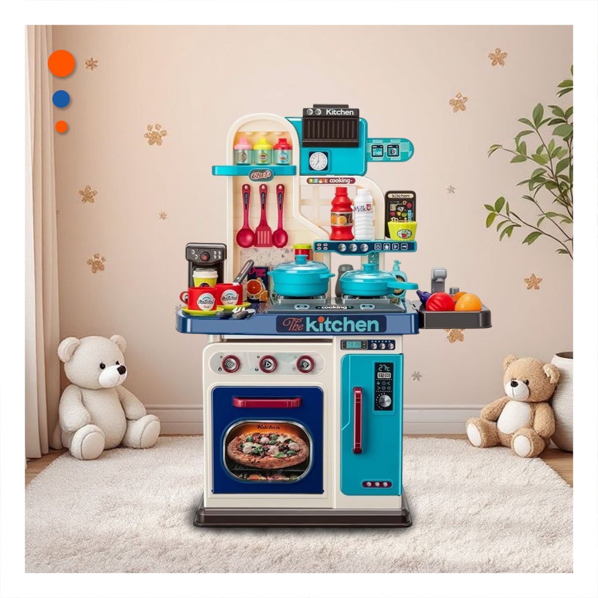 PACK4 ZONA RECREATIVA DE COCINA CON ACCESORIOS PARA JUEGO - 5