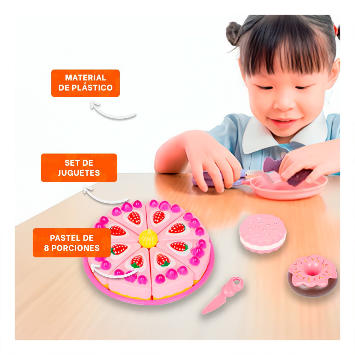PACK12 KIT DE JUEGO DE PASTEL CORTABLE Y+REGALO STICKERS - 2
