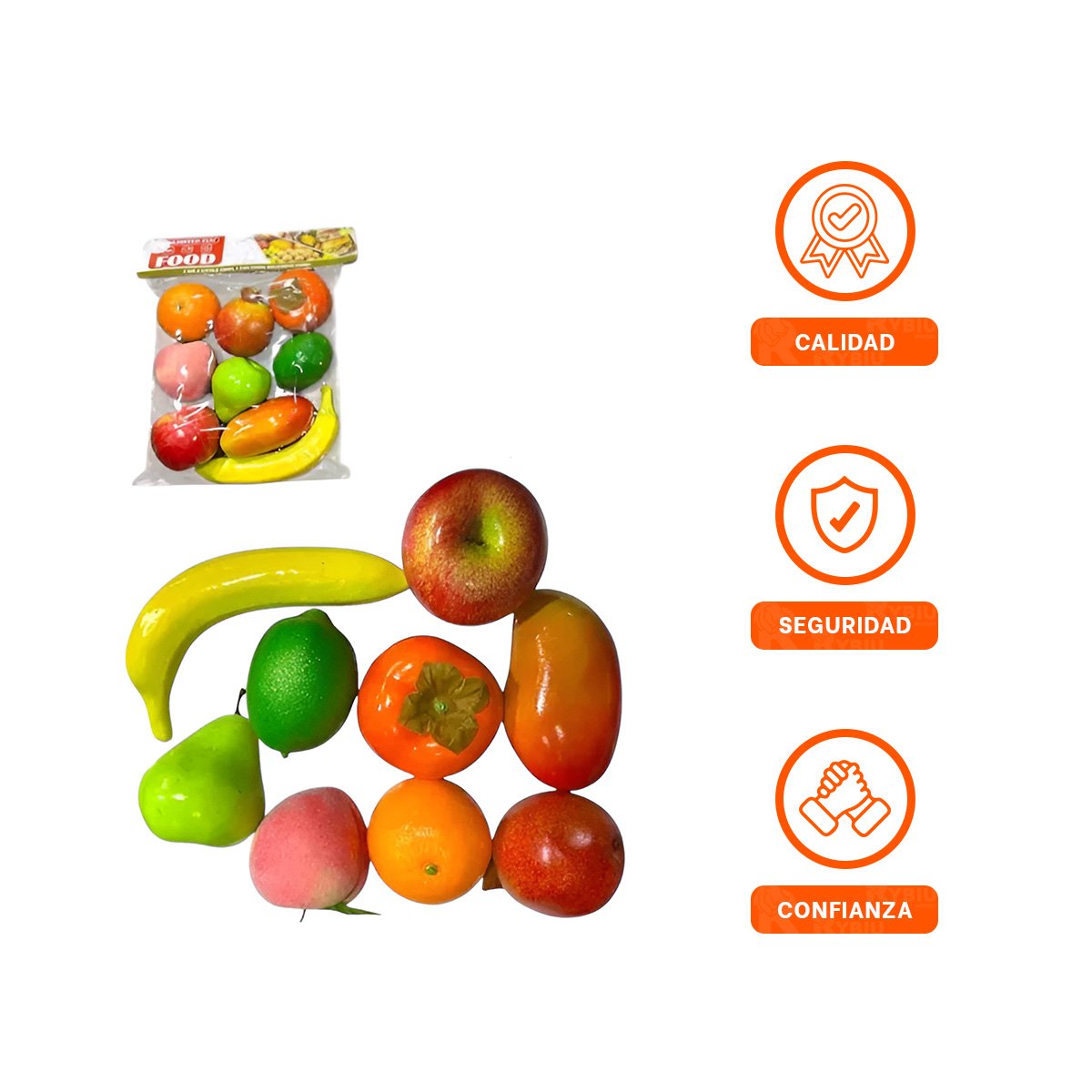 PACK2 JUGUETE DE FRUTAS PARA PEQUES CREATIVOS EN MULTICOLOR - 2