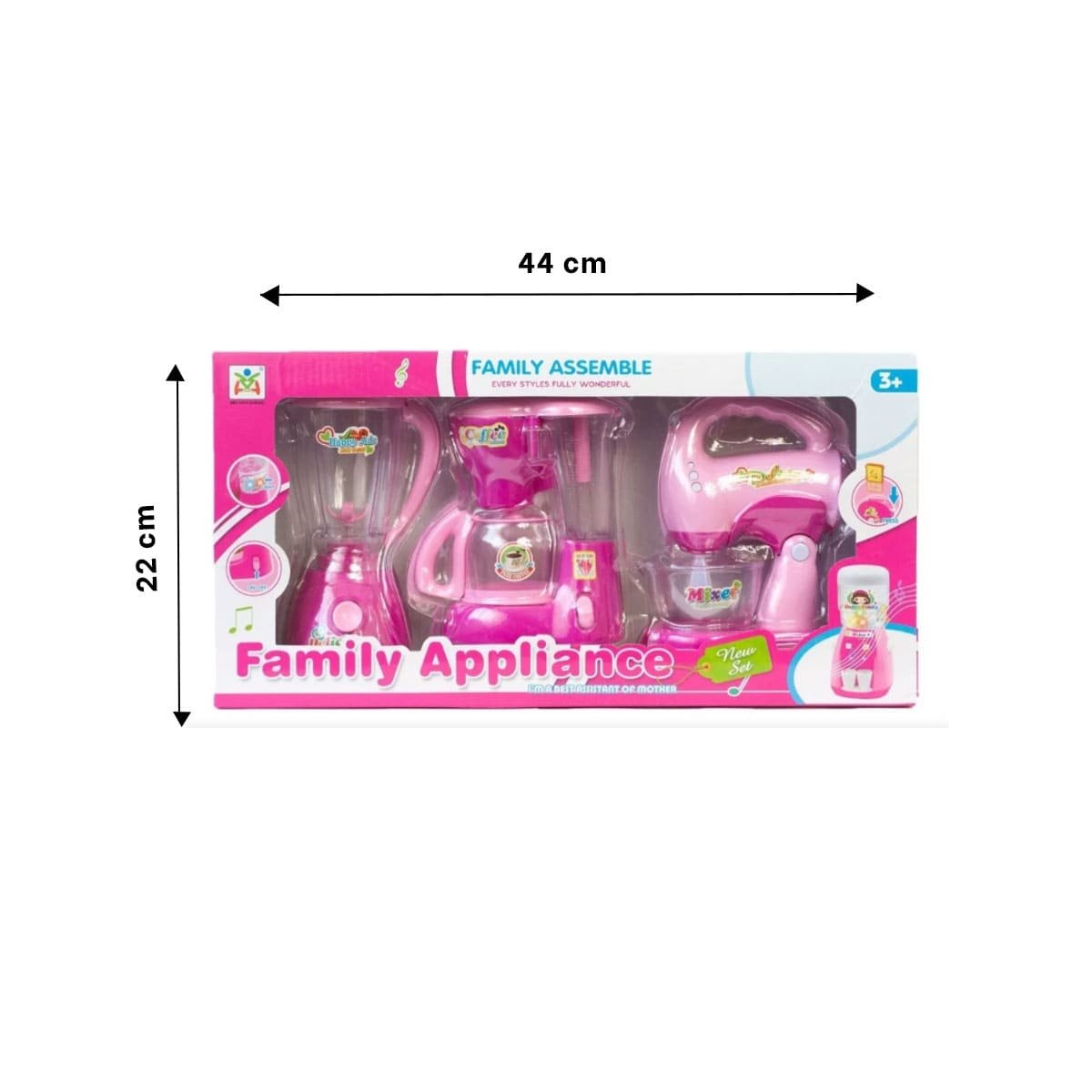 PACK4 MINI LICUADORA INFANTIL PARA NIÑAS Y+PAPEL DE REGALO - 4