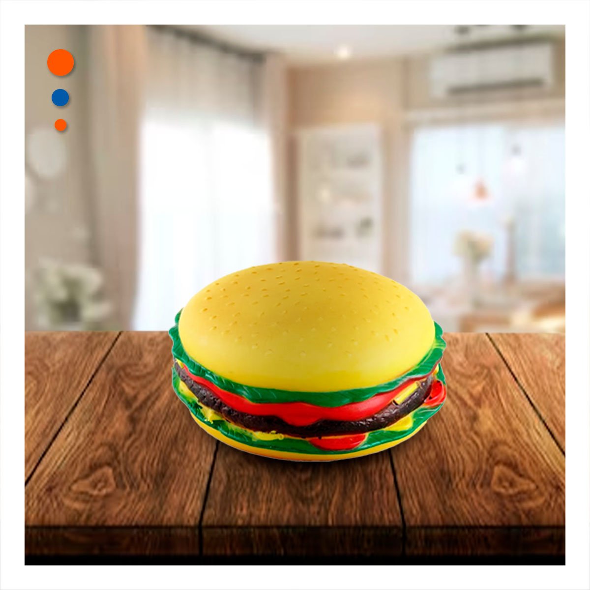 PACK12 FIGURA DE HAMBURGUESA JUGUETE SUAVE Y+PAPEL DE REGALO - 3