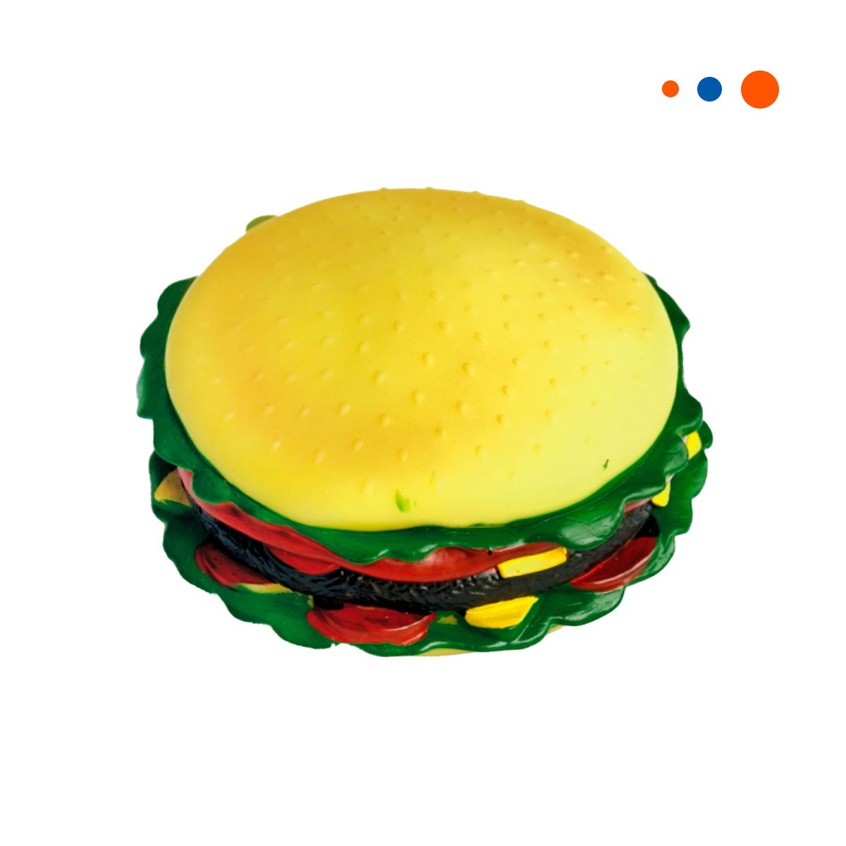 PACK4 MINI BURGUER DE GOMA PARA NINOS EN COLOR AMARILLO - 3