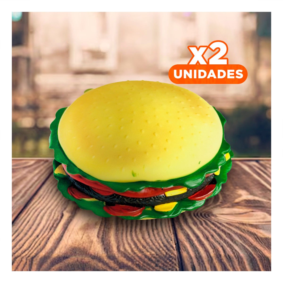 PACK2 OPCION LUDICA HAMBURGUESA PARA JUEGO RECREATIVO YREGALO STICKER - 1