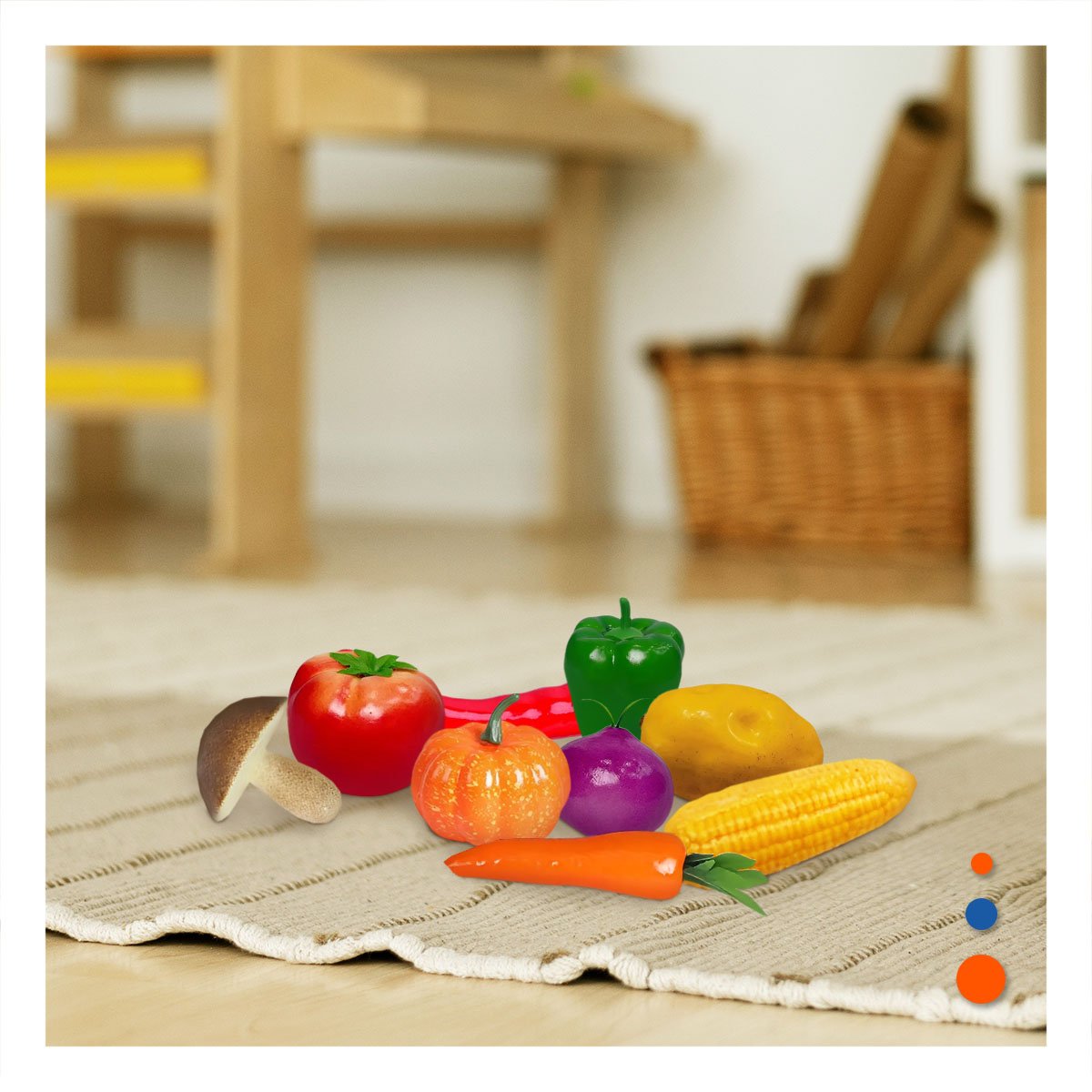 PACK12 SACO DE VERDURAS PARA JUEGO CREATIVO EN CASA - 3