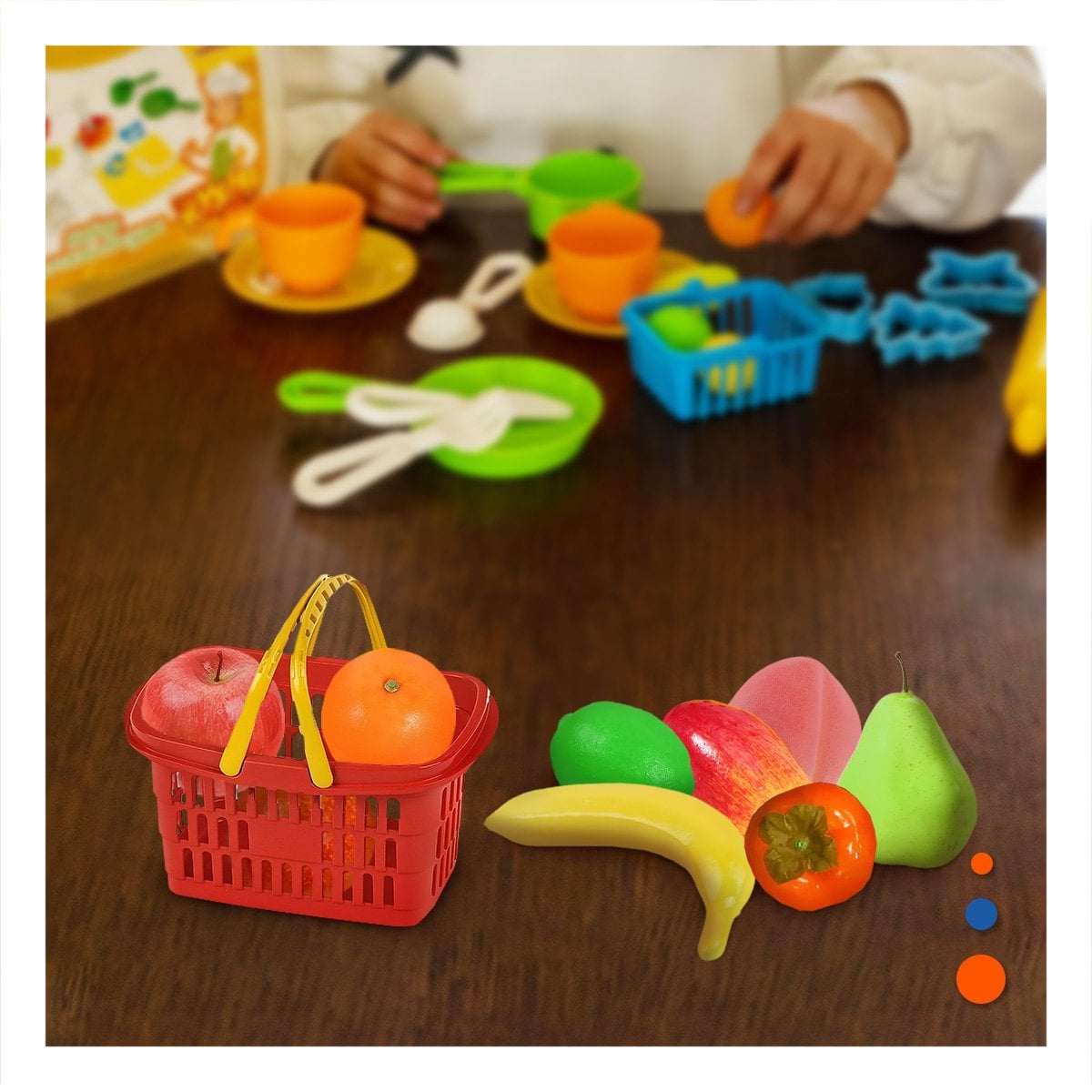 PACK6 VERSION LUDICA DE FRUTAS PARA JUEGO CREATIVO - 2