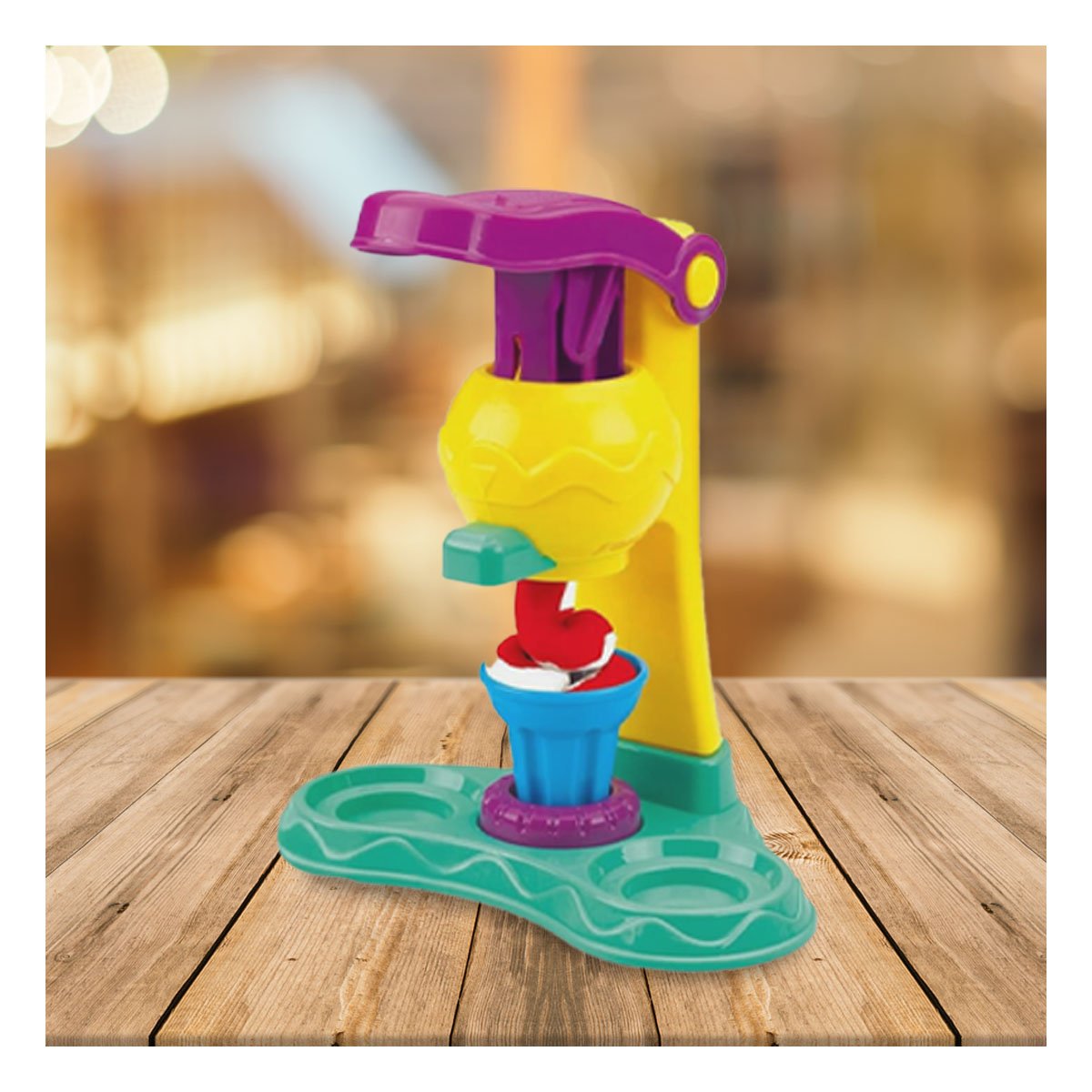 PACK6 JUGUETE PARA HELADERIA EN CAJA VERDE Y+REGALO STICKERS - 5