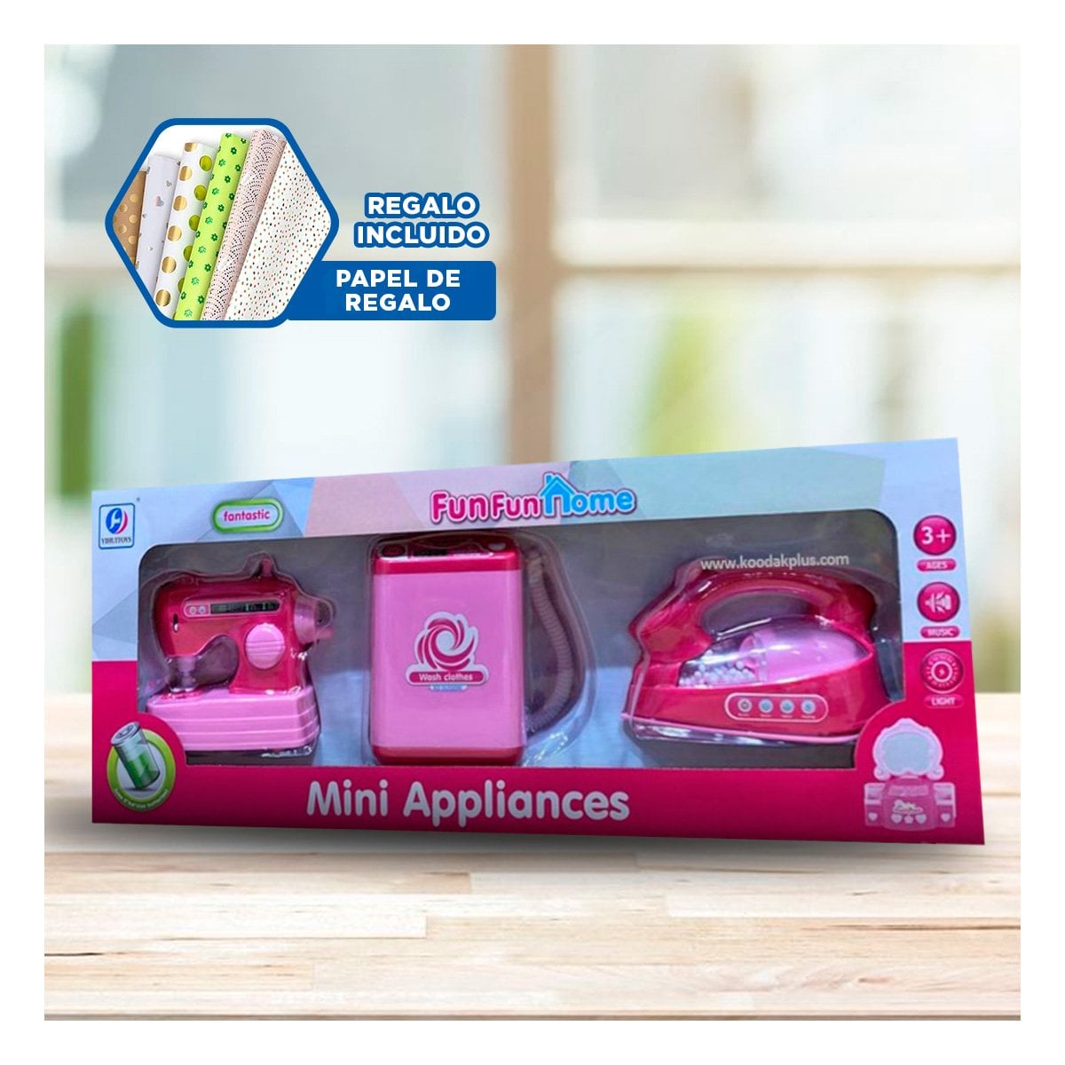 JUGUETE MUNDO DEL HOGAR PARA NIÑAS Y+PAPEL DE REGALO - 1