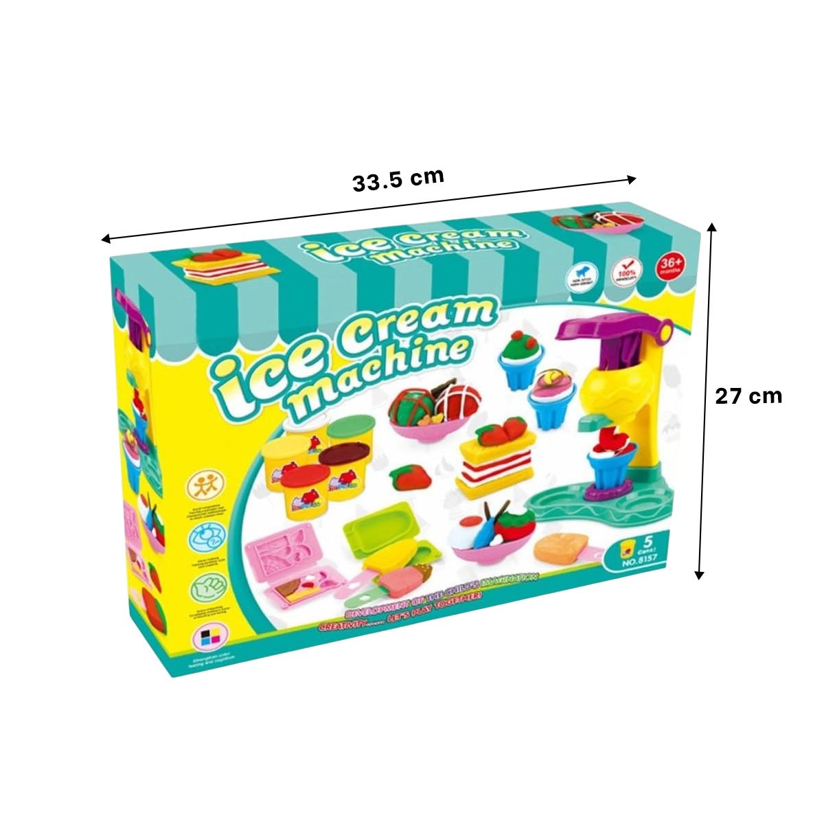 PACK4 SET DE JUGUETE PARA HELADOS CAJAVERD Y+REGALO STICKERS - 4