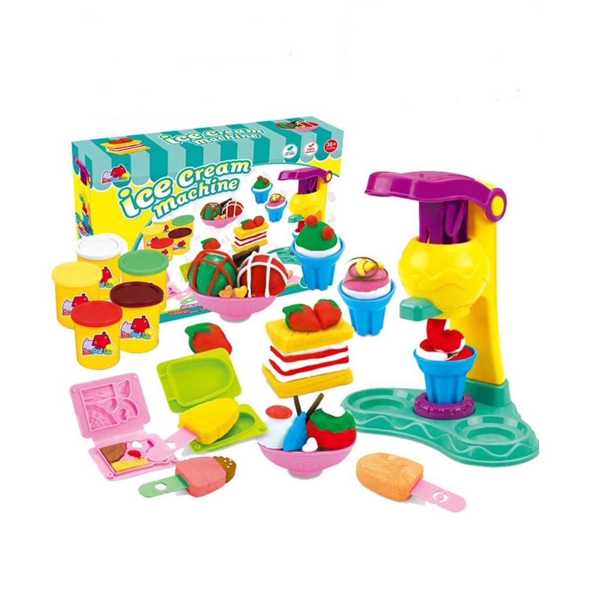 PACK4 SET DE JUGUETE PARA HELADOS CAJAVERD Y+REGALO STICKERS - 5