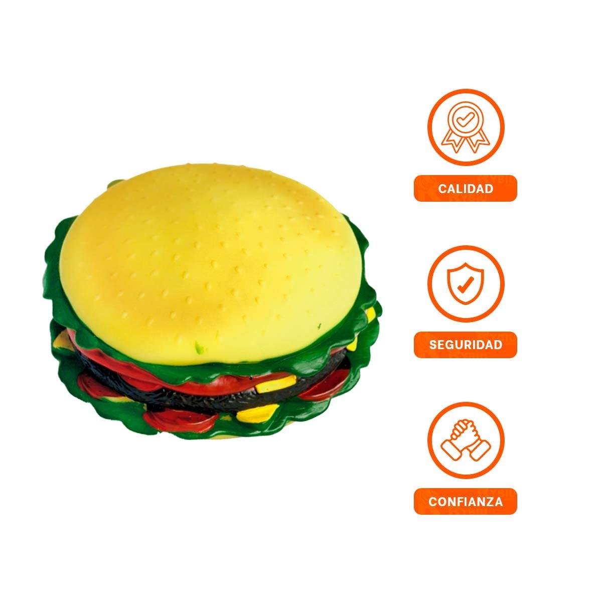 ACCESORIO HAMBURGUESA PARA JUEGO RECREATIVO Y MOMENTOS DIVERTIDOS - 3