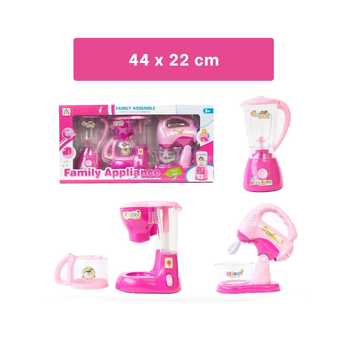 CENTRO DE COCINA CON LICUADORA CAFETERA Y BATIDORA PARA ACTIVIDADES CASERAS YLIGAS REGALO - 4