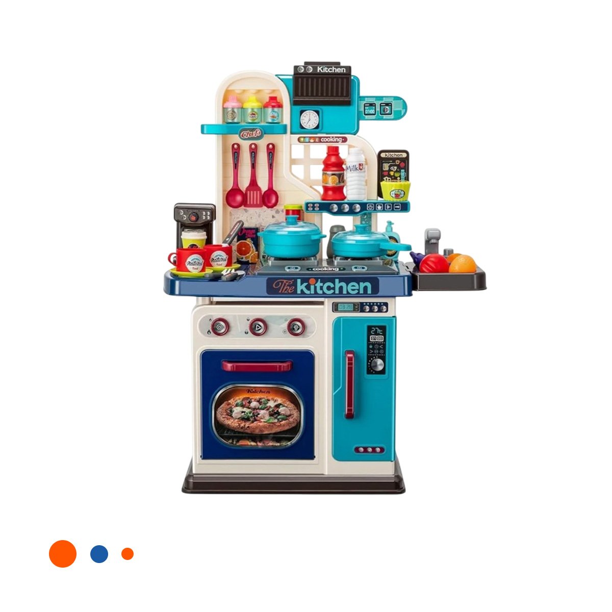 PACK2 MESA LUDICA DE COCINA CON PIEZAS PARA APRENDIZAJE ACTIVO Y+REGALO STICKER - 2