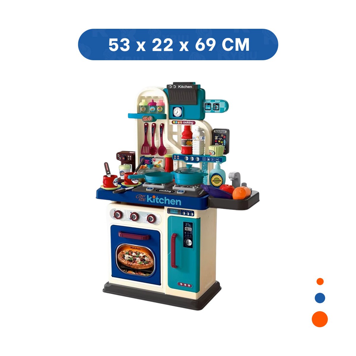 PACK2 MESA LUDICA DE COCINA CON PIEZAS PARA APRENDIZAJE ACTIVO Y+REGALO STICKER - 4