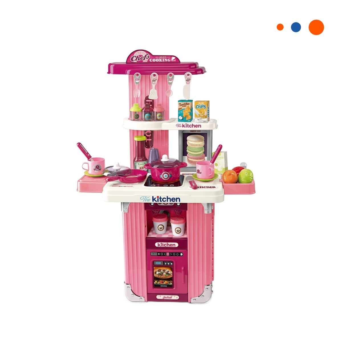 PACK4 DINAMICA DE COCINA CHEF CON ACCESORIOS PORTABLES EN CASA YPAPEL REGALO - 3