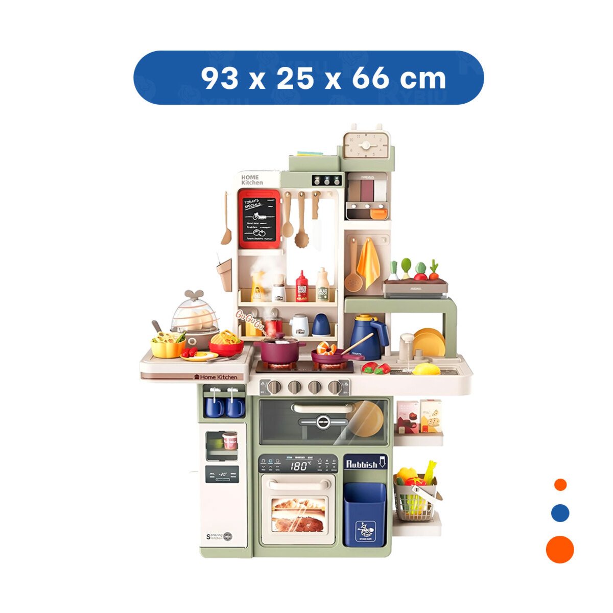 AREA DE COCINA INFANTIL CON ACCESORIOS PARA JUEGO IMAGINATIVO EN CASA Y+LIGAS REGALO - 4