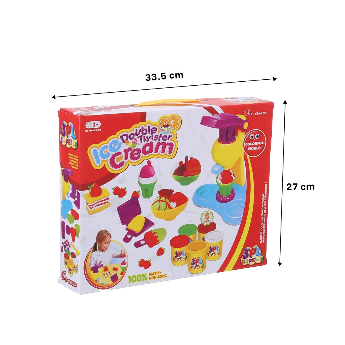 MAQUINA HELADO Y PLASTILINA EN CAJA ROJA Y+PAPEL DE REGALO - 4