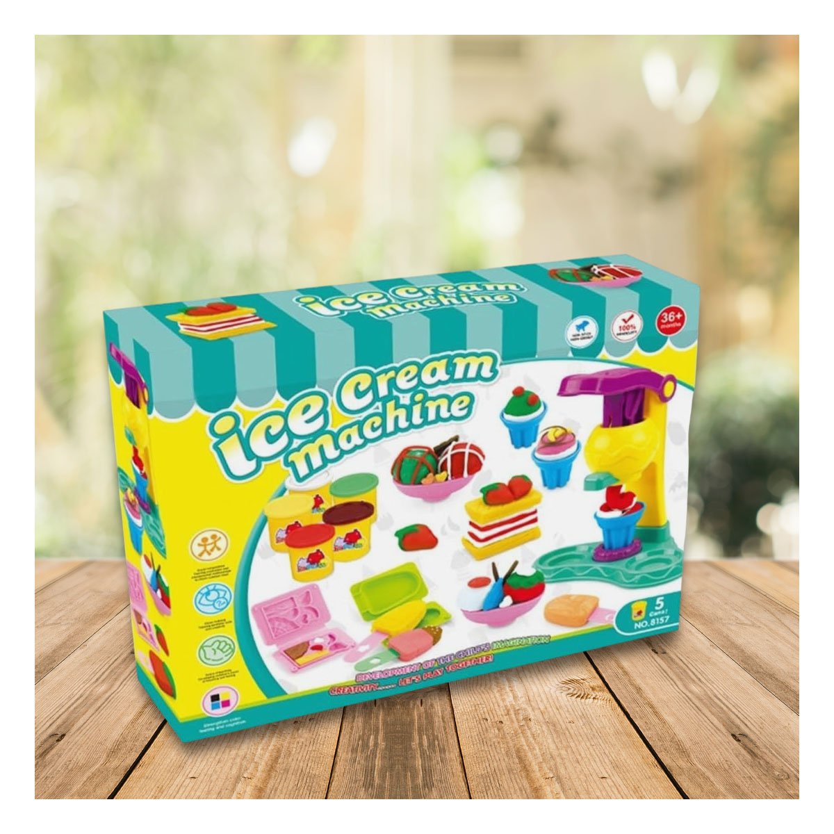 PACK2 MAQUINA HELADO EN CAJA VERDE Y+PAPEL DE REGALO - 3