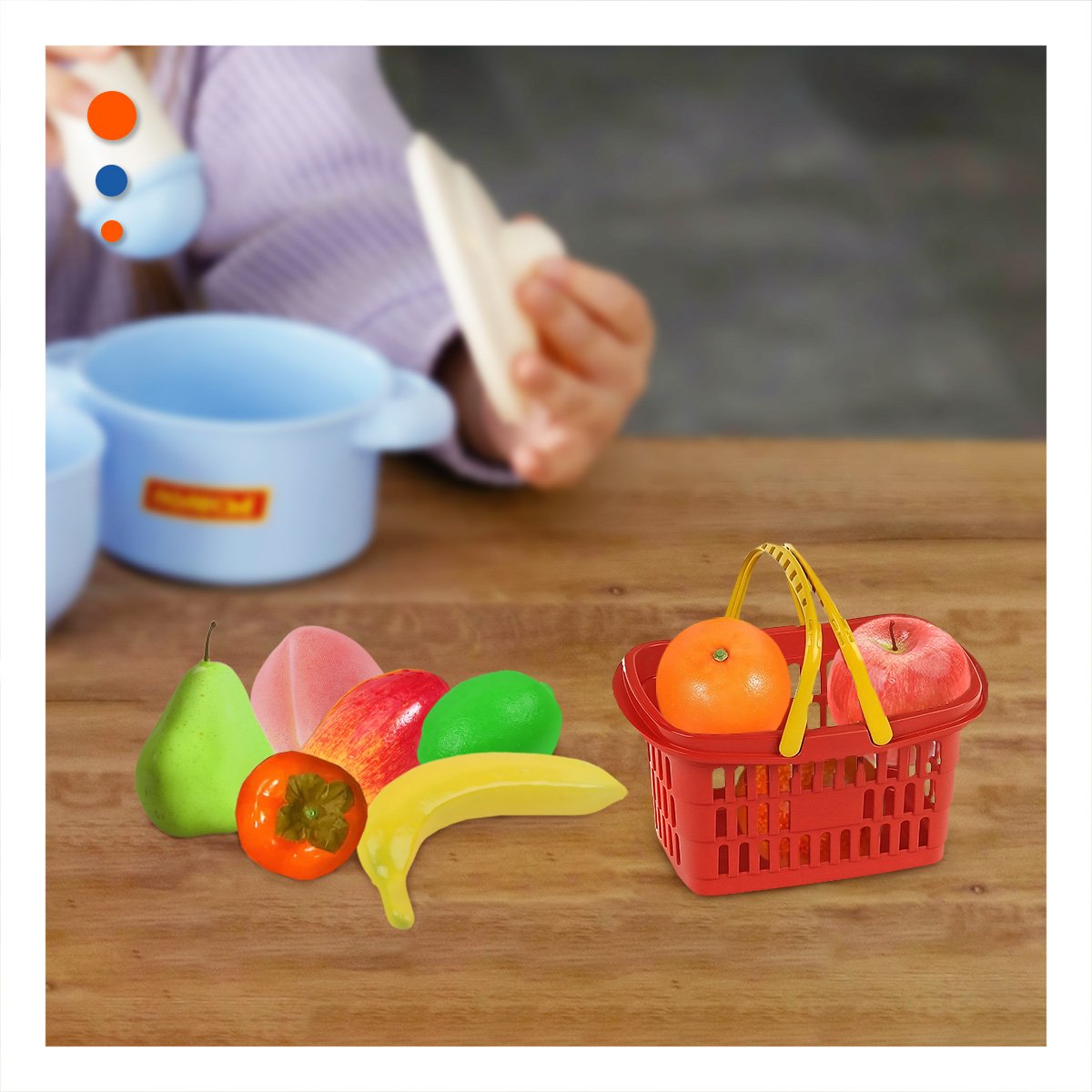 PACK6 SET DE FRUTAS MANZANA PLATANO PERA Y+REGALO STICKERS - 3