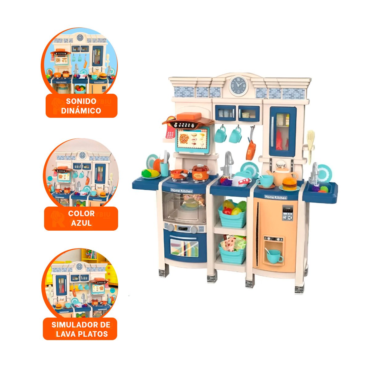 ZONA DE COCINA INFANTIL CON ACCESORIOS PARA JUEGO DIARIO Y+LIGAS REGALO - 3