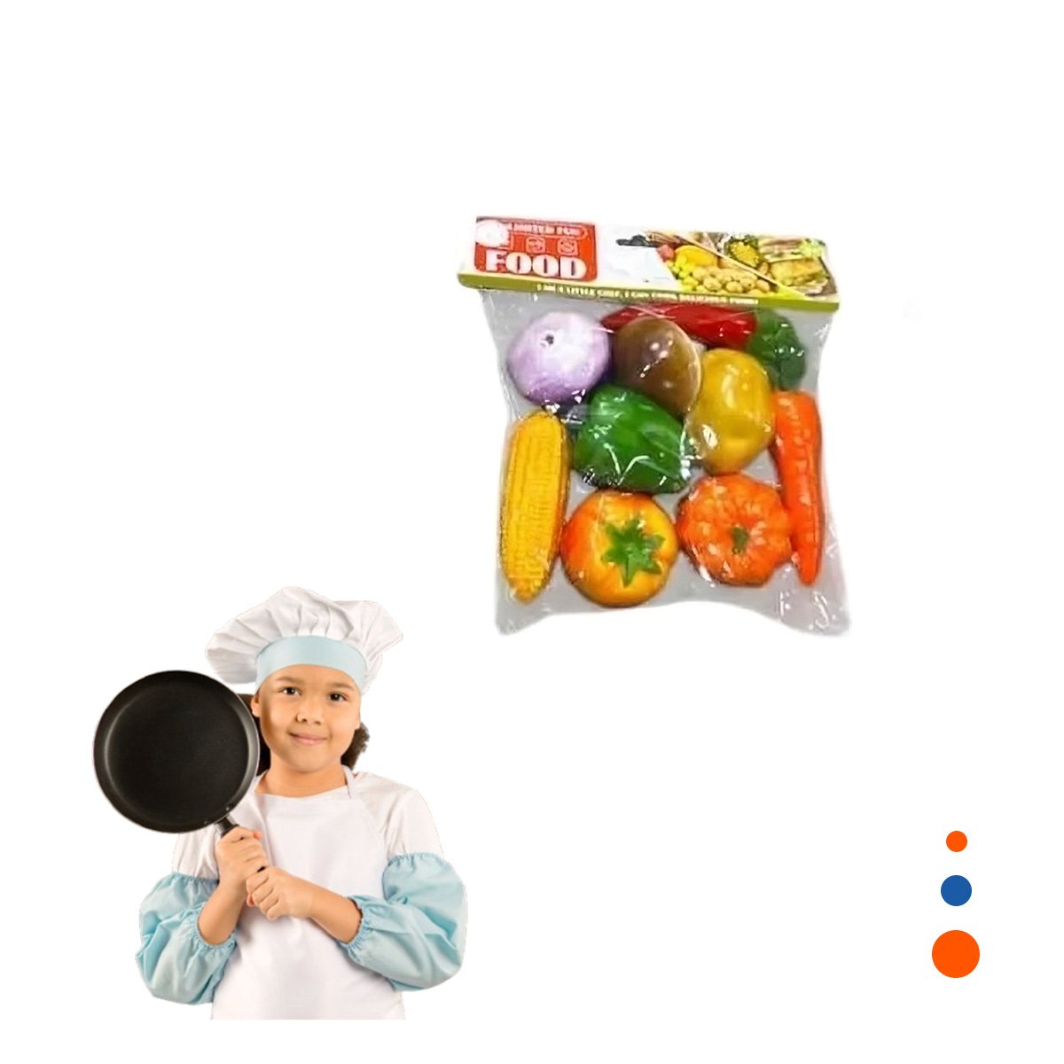 PACK12 PACK DE VERDURAS PARA JUEGO DE ROLES Y DIVERSION YREGALO STICKER - 2