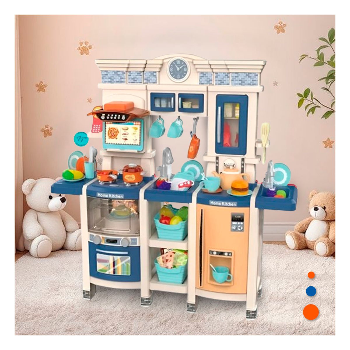 MODULO DE COCINA INFANTIL CON ACCESORIOS PARA JUEGO EN CASA - 2
