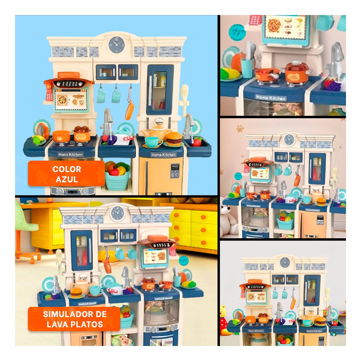 MODULO DE COCINA INFANTIL CON ACCESORIOS PARA JUEGO EN CASA - 5