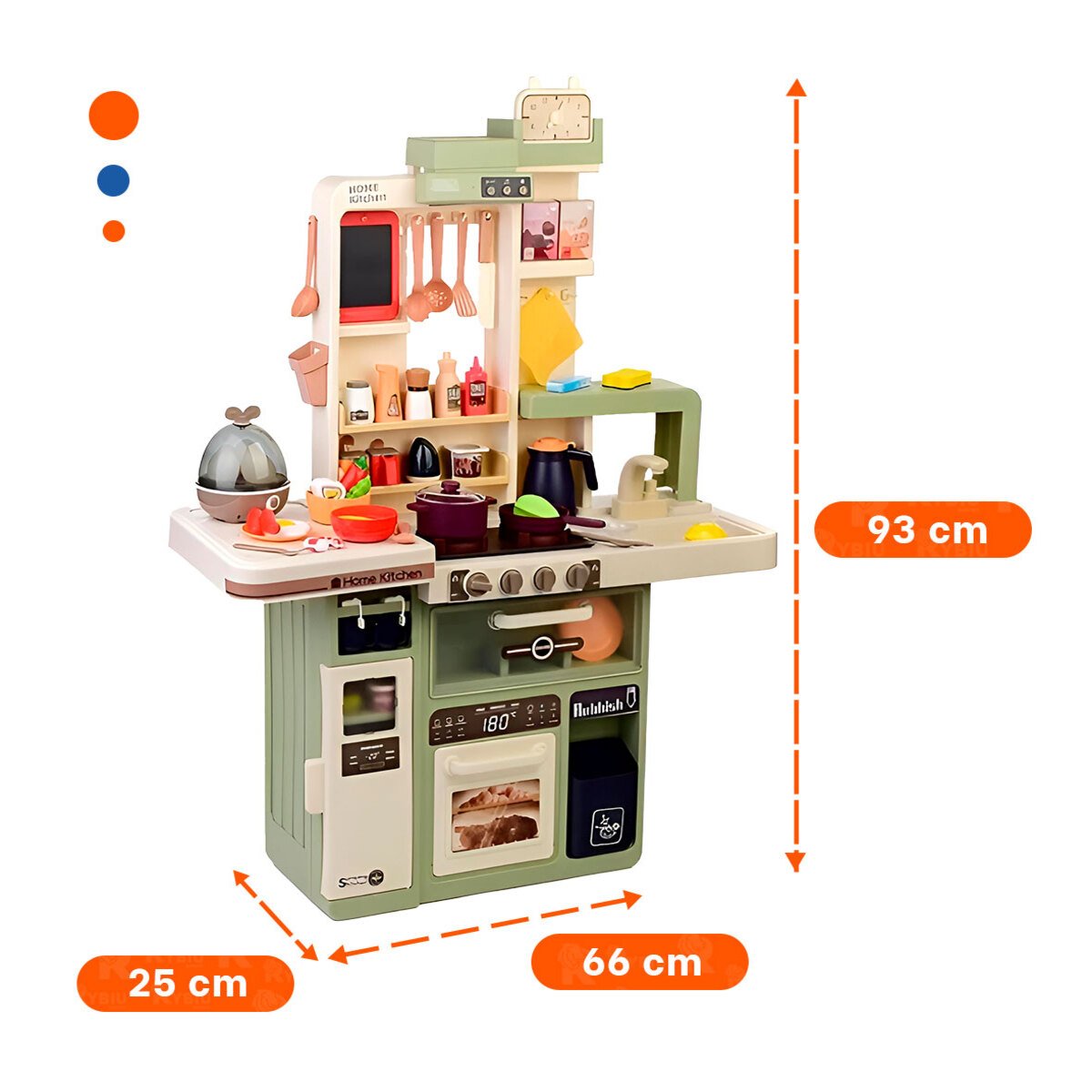 COCINA INFANTIL CON ACCESORIOS INTERACTIVOS PARA JUEGO CREATIVO EN EL HOGAR - 4