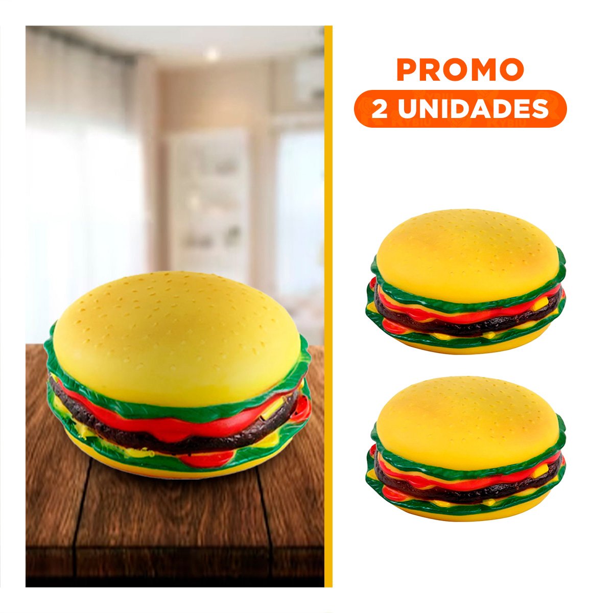 PACK2 PRESENTACION CREATIVA HAMBURGUESA PARA JUEGO EN EL HOGAR - 1