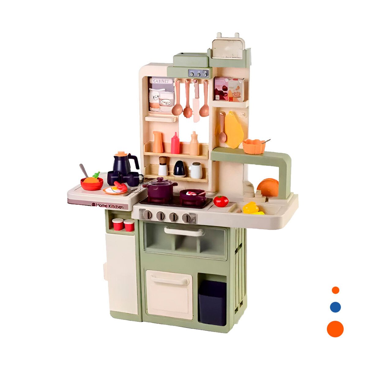 ESTACION DE COCINA INFANTIL CON PIEZAS INCLUIDAS PARA JUEGO DIARIO Y+REGALO STICKER - 3