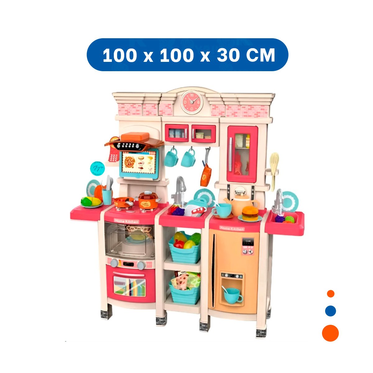 PACK2 CENTRO DE COCINA PARA NINOS CON ACCESORIOS PARA JUEGO DIARIO Y+REGALO STICKER - 4