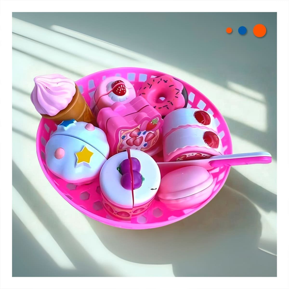 JUEGO CREATIVO DE POSTRES PARA CORTAR CON PIEZAS DE COCINA PARA USO EN CASA - 2