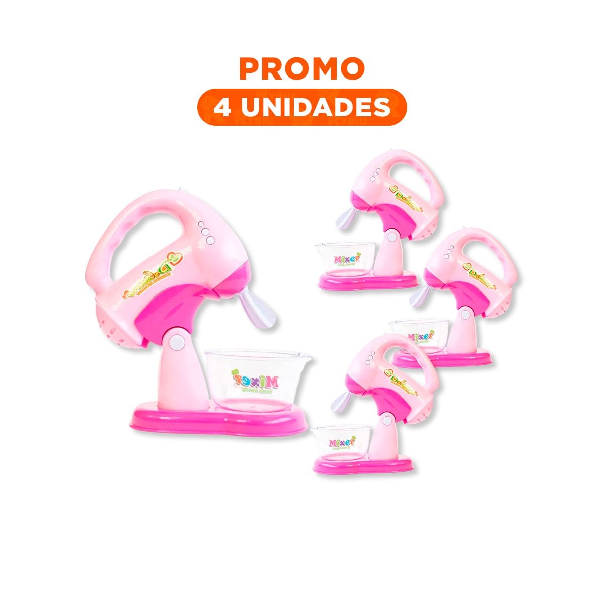 PACK4 EQUIPO CREATIVO DE COCINA CON LICUADORA CAFETERA Y BATIDORA YREGALO STICKER - 1