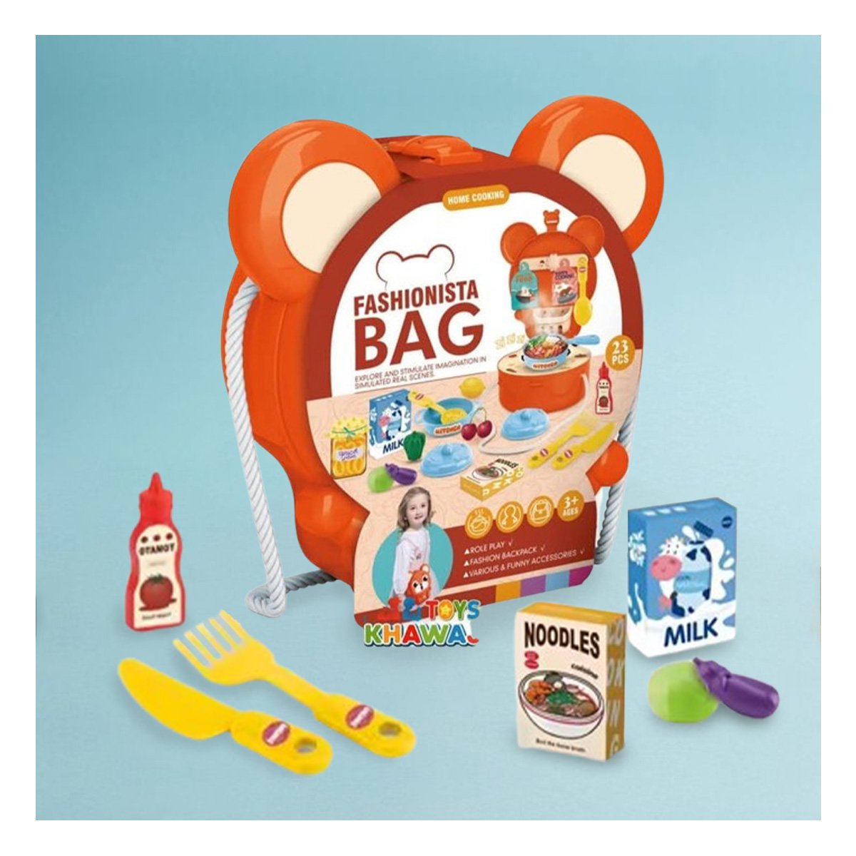 PACK12 MINI MALETA DE FANTASIA PARA MINI CHEF EN NARANJA - 3