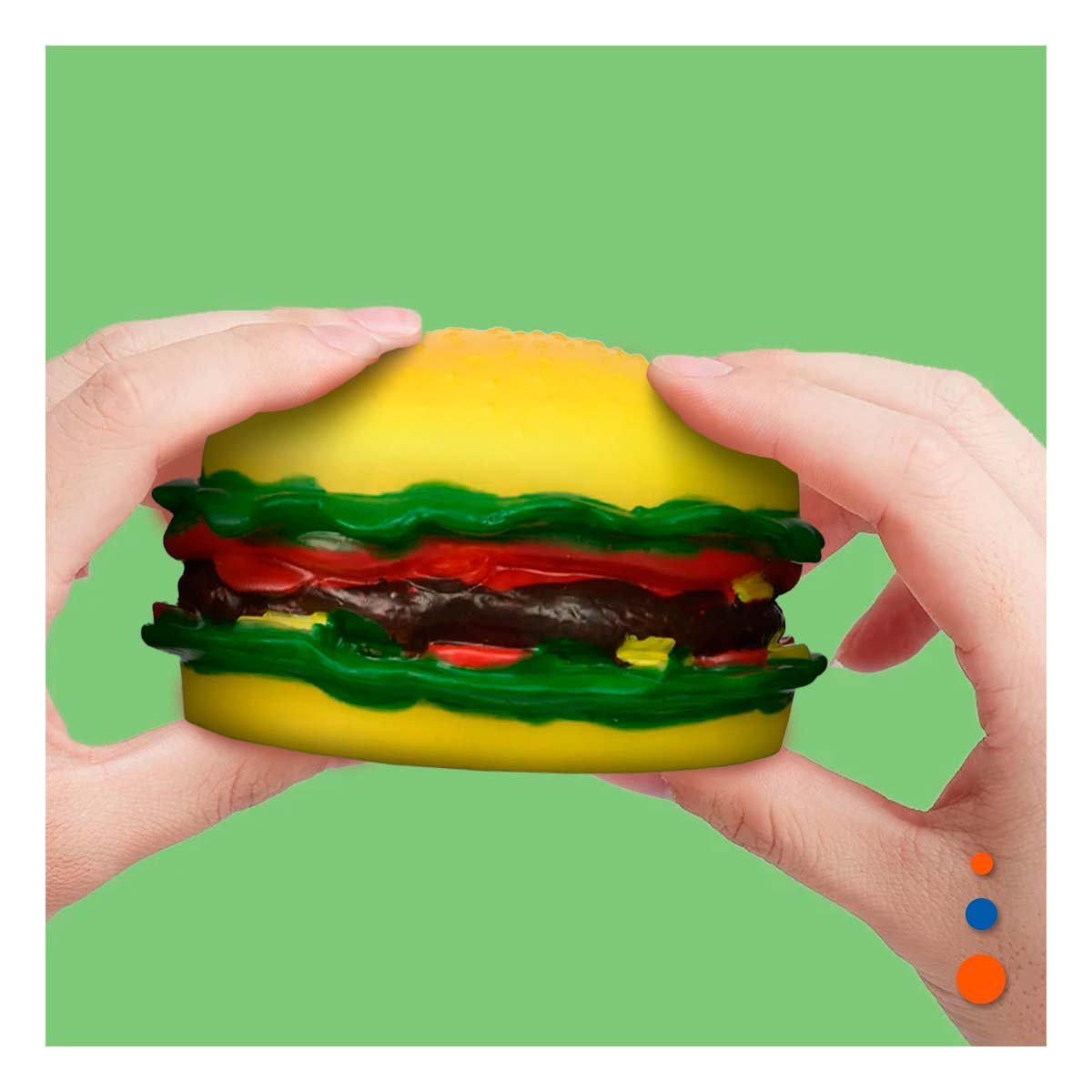 PACK6 PRODUCTO CREATIVO HAMBURGUESA PARA JUEGO Y DIVERSION YREGALO STICKER - 3