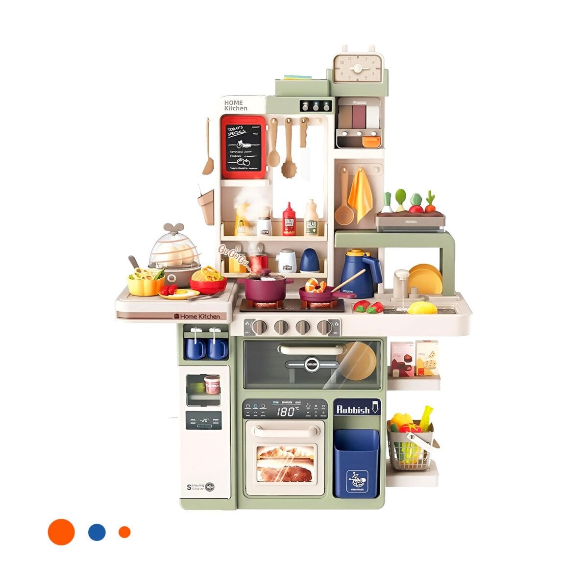 COCINA DE JUEGO CON ELEMENTOS FUNCIONALES PARA DIVERSION Y APRENDIZAJE Y+PAPEL REGALO - 1