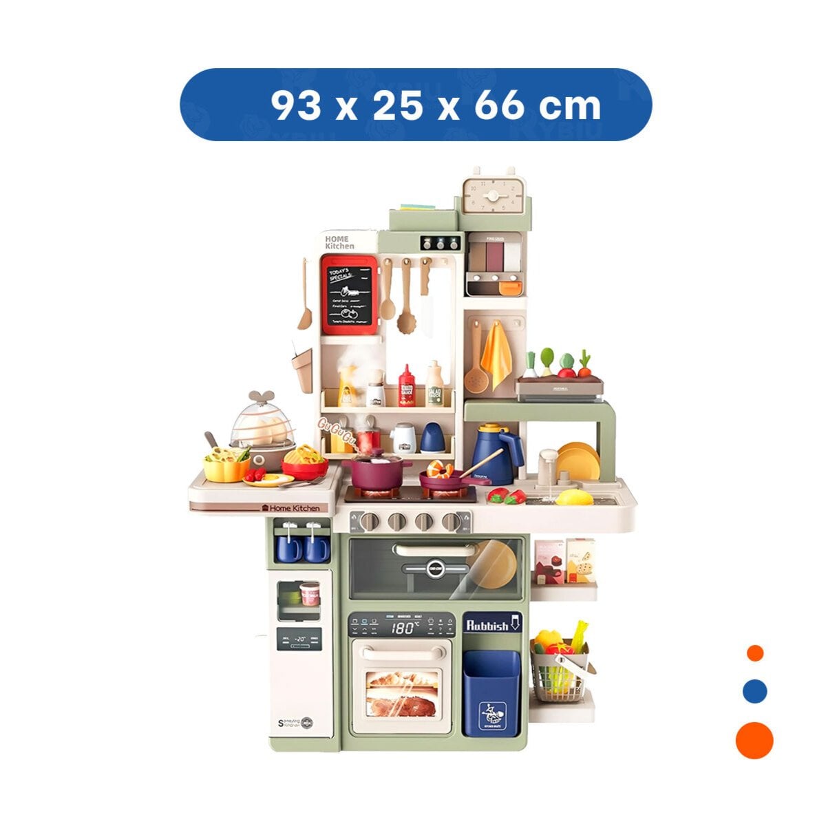 COCINA DE JUEGO CON ELEMENTOS FUNCIONALES PARA DIVERSION Y APRENDIZAJE Y+PAPEL REGALO - 4