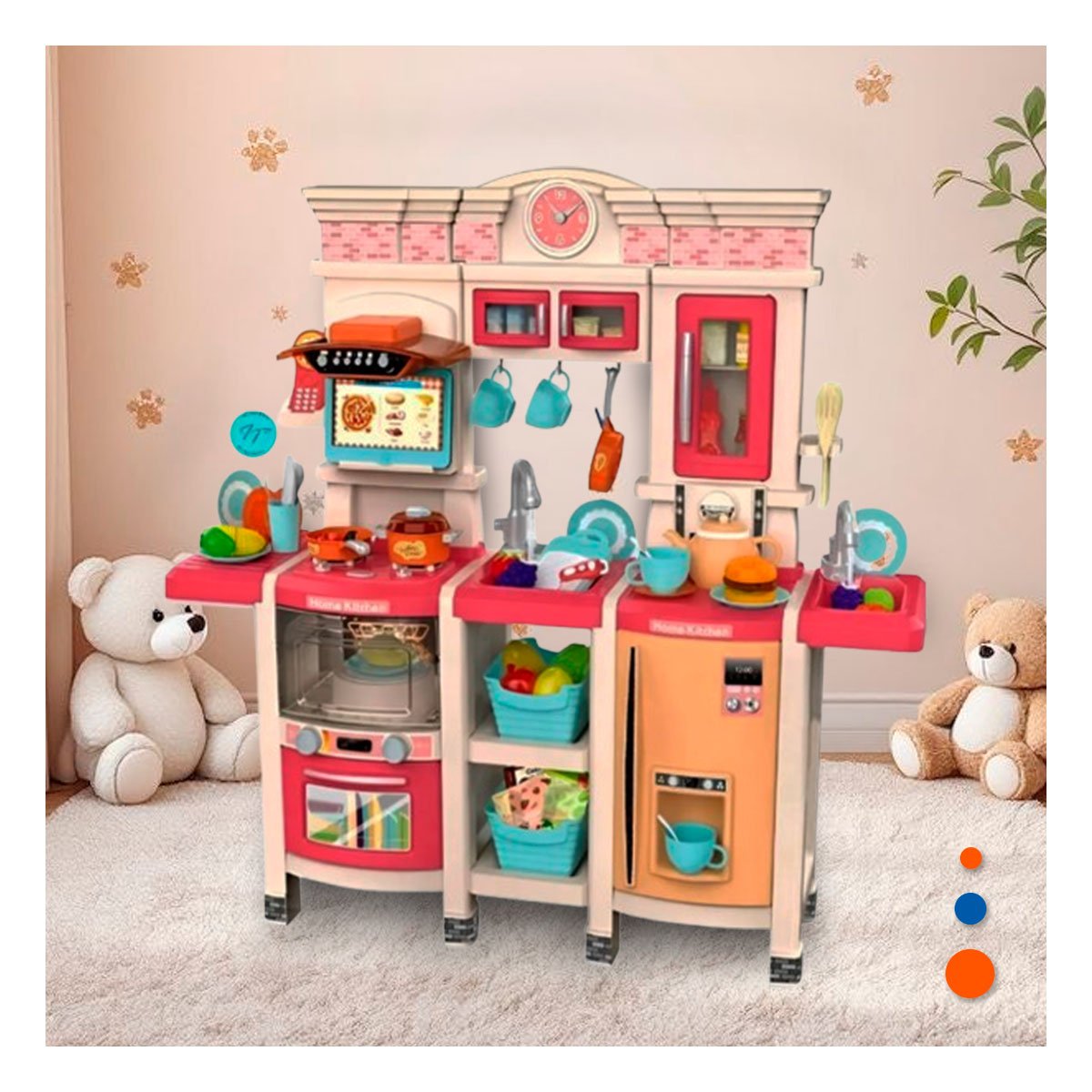 MESA DE COCINA INFANTIL CON ACCESORIOS PARA JUEGO DE ROLES EN CASA - 2