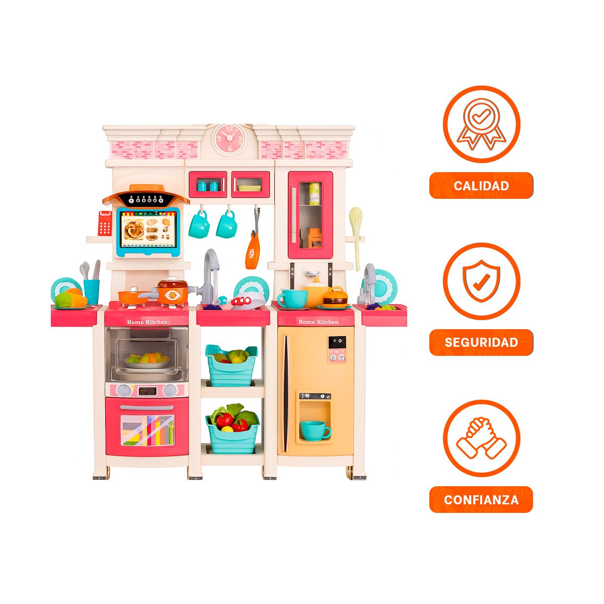 MESA DE COCINA INFANTIL CON ACCESORIOS PARA JUEGO DE ROLES EN CASA - 3
