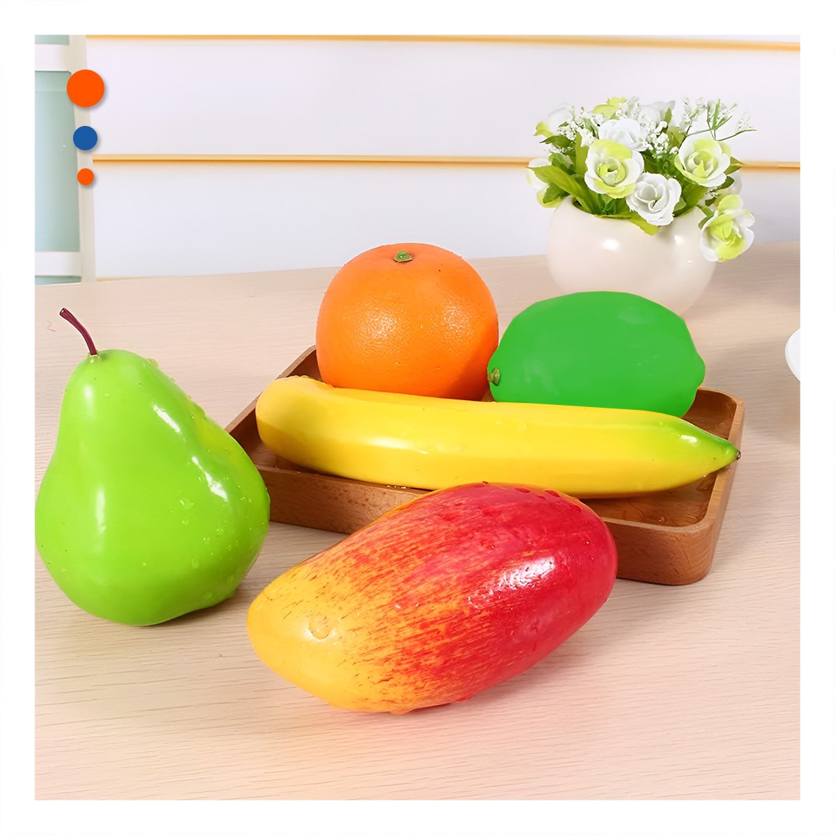 ELEMENTO DE FRUTAS PARA JUEGO SIMBOLICO Y CREATIVIDAD YREGALO STICKER - 5