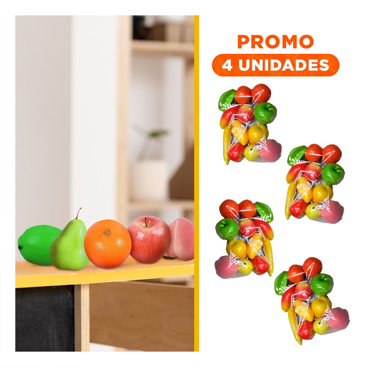 PACK4 FORMATO LUDICO DE FRUTAS PARA MOMENTOS DE DIVERSION YREGALO STICKER - 1