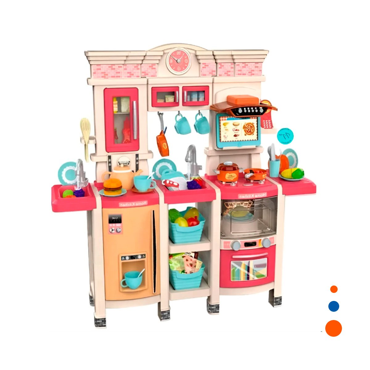 AREA DE COCINA INFANTIL CON ACCESORIOS PARA JUEGO CREATIVO EN CASA Y+REGALO STICKER - 3