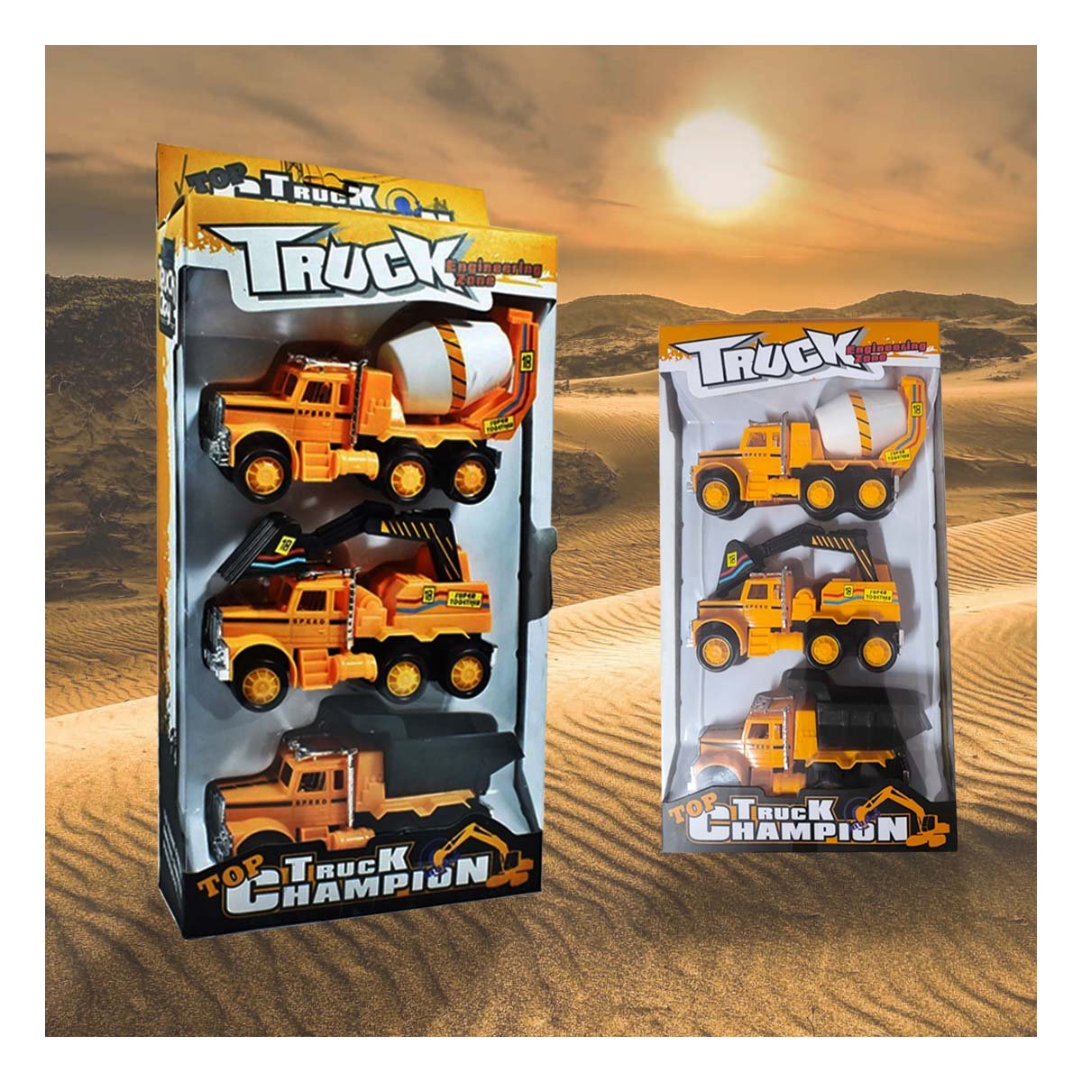 PACK6 KIT DE 3 VEHICULOS INDUSTRIALES Y+REGALO STICKERS - 5