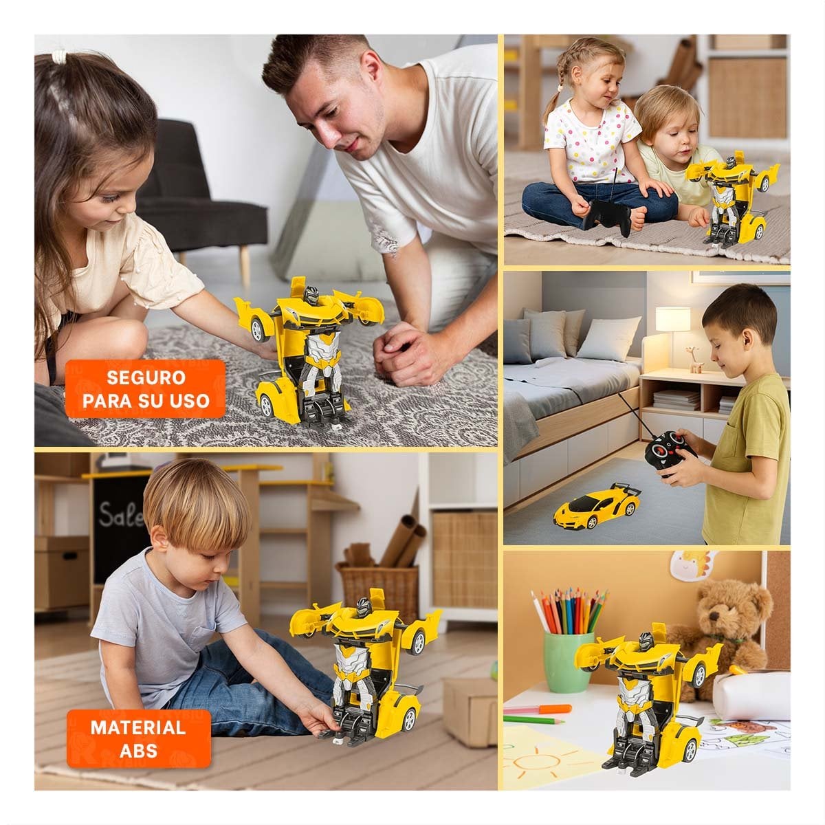 PACK4 EQUIPO MOVIL CON CONTROL ROBOT PARA JUEGO CREATIVO Y+REGALO STICKER - 2