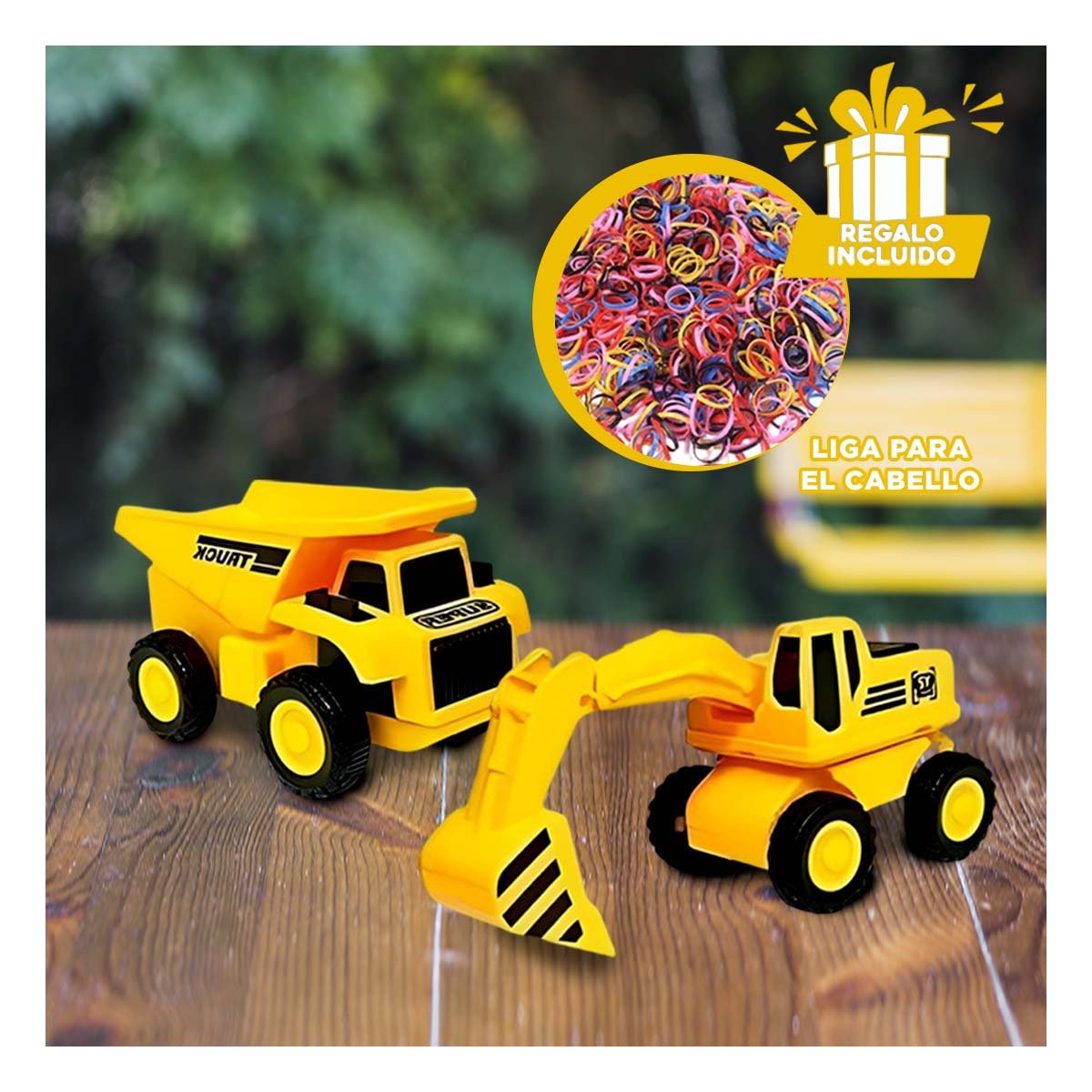 JUGUETE CARRITOS DE CONTRUCCION PARA NINOS Y+LIGAS DE REGALO - 2