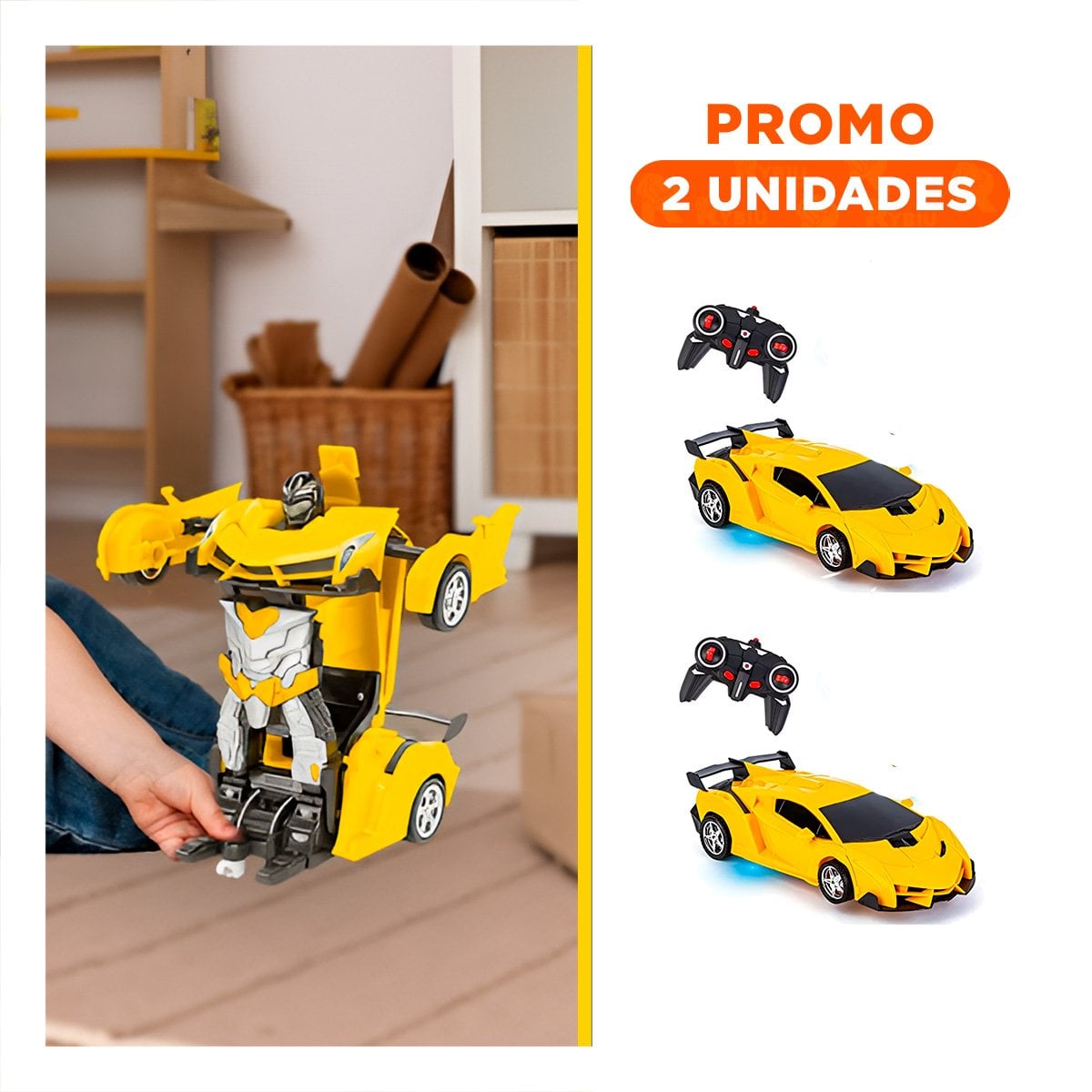 PACK2 JUEGO MOVIL ROBOT CON CONTROL PARA ACCION Y MOVIMIENTO - 1