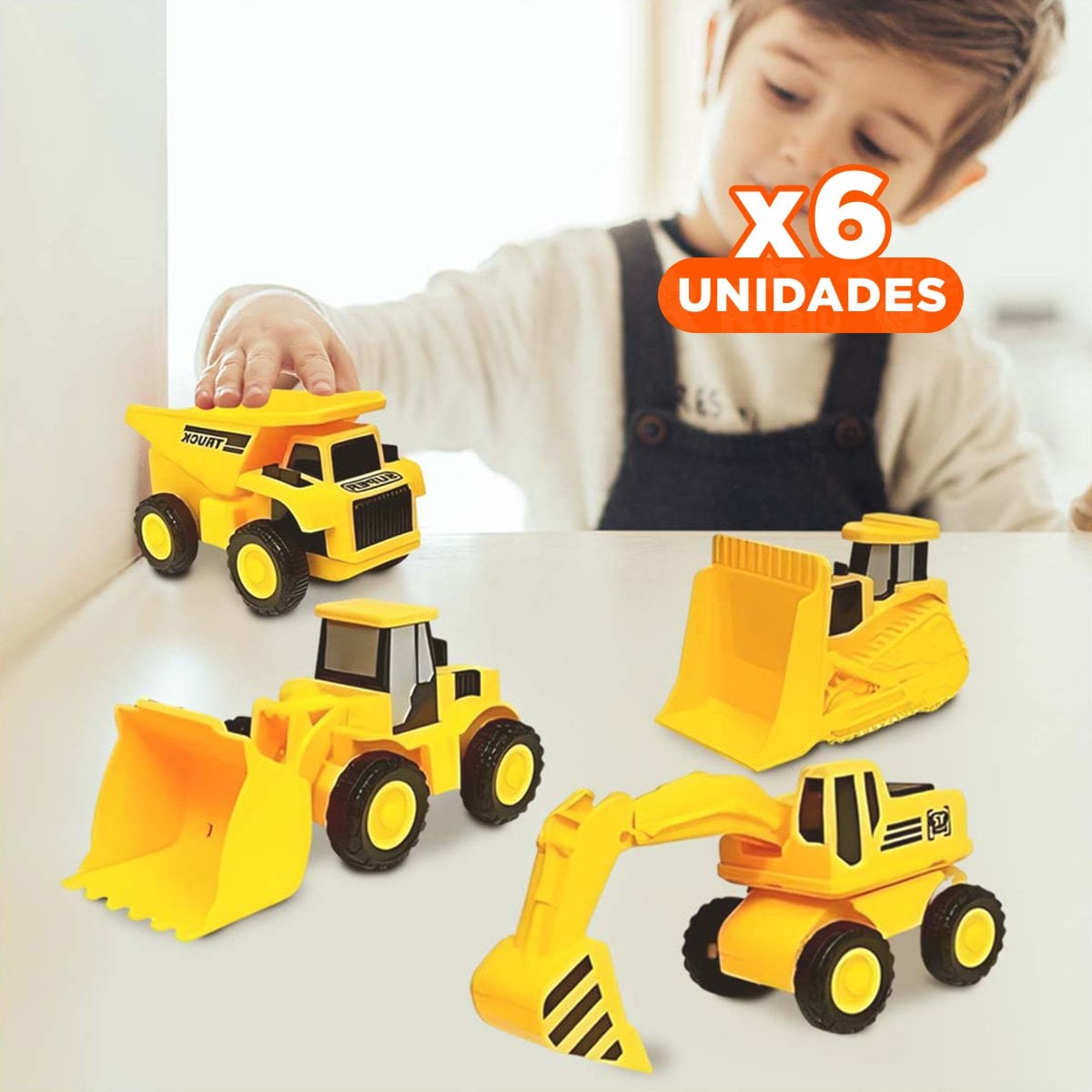 PACK6 KIT DE 4 CARROS INFANTILES Y+REGALO STICKERS - 1