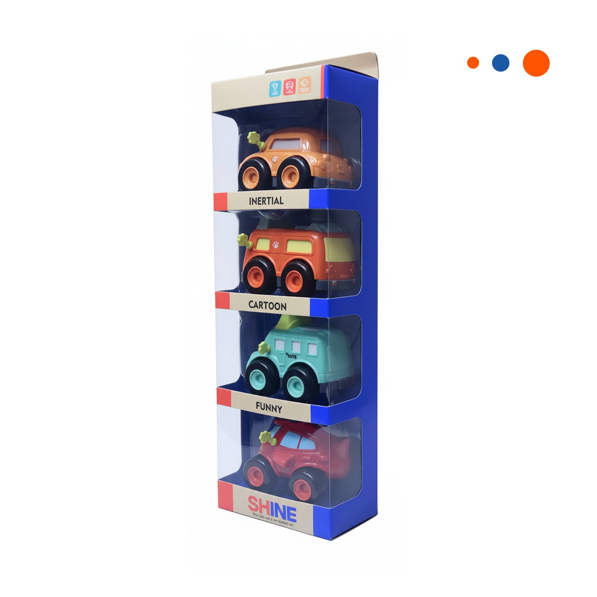 AUTOS INFANTILES DE FRICCION SET 4 PZ PARA JUEGOS DE CARRERA EN CASA Y+REGALO STICKER - 3