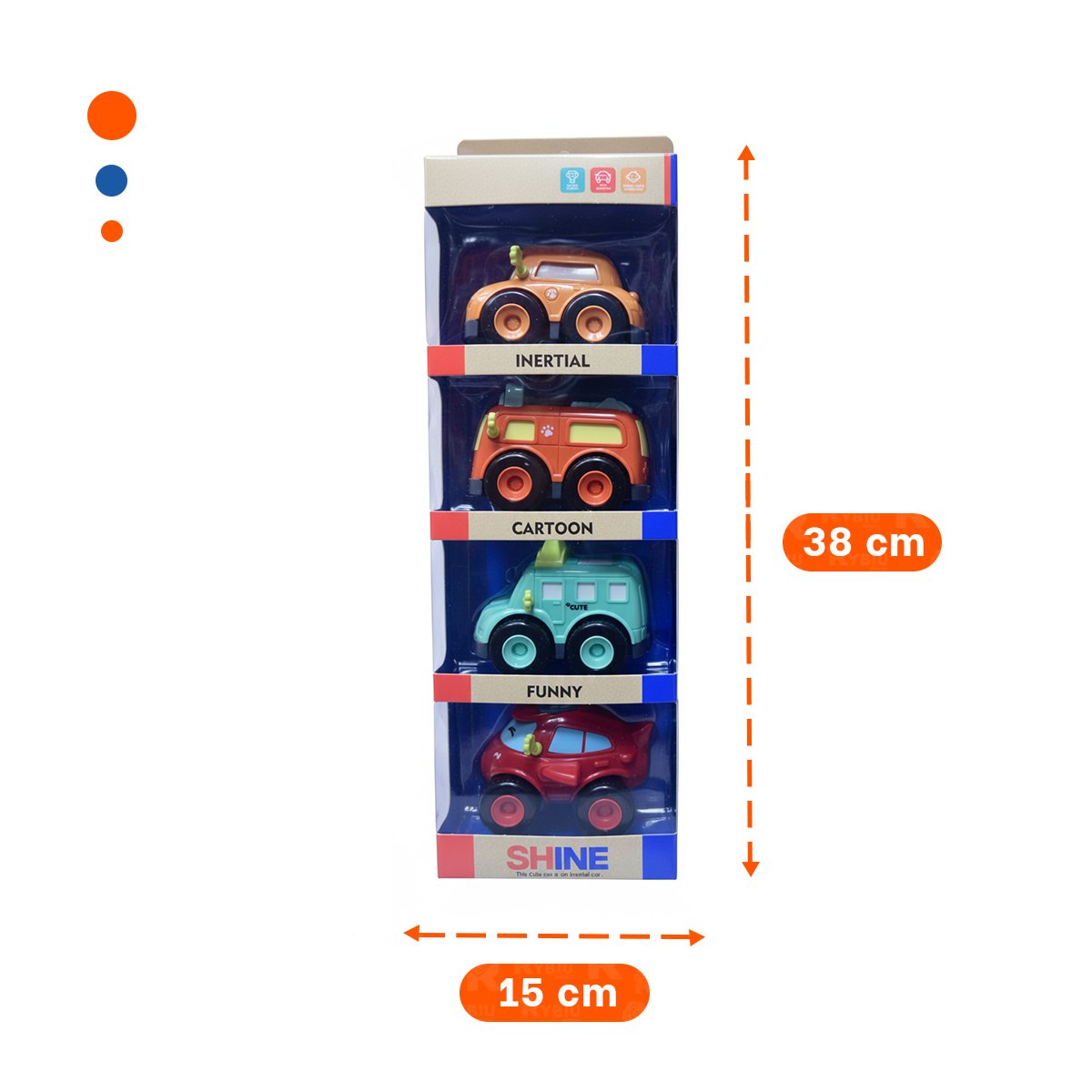 AUTOS INFANTILES DE FRICCION SET 4 PZ PARA JUEGOS DE CARRERA EN CASA Y+REGALO STICKER - 4